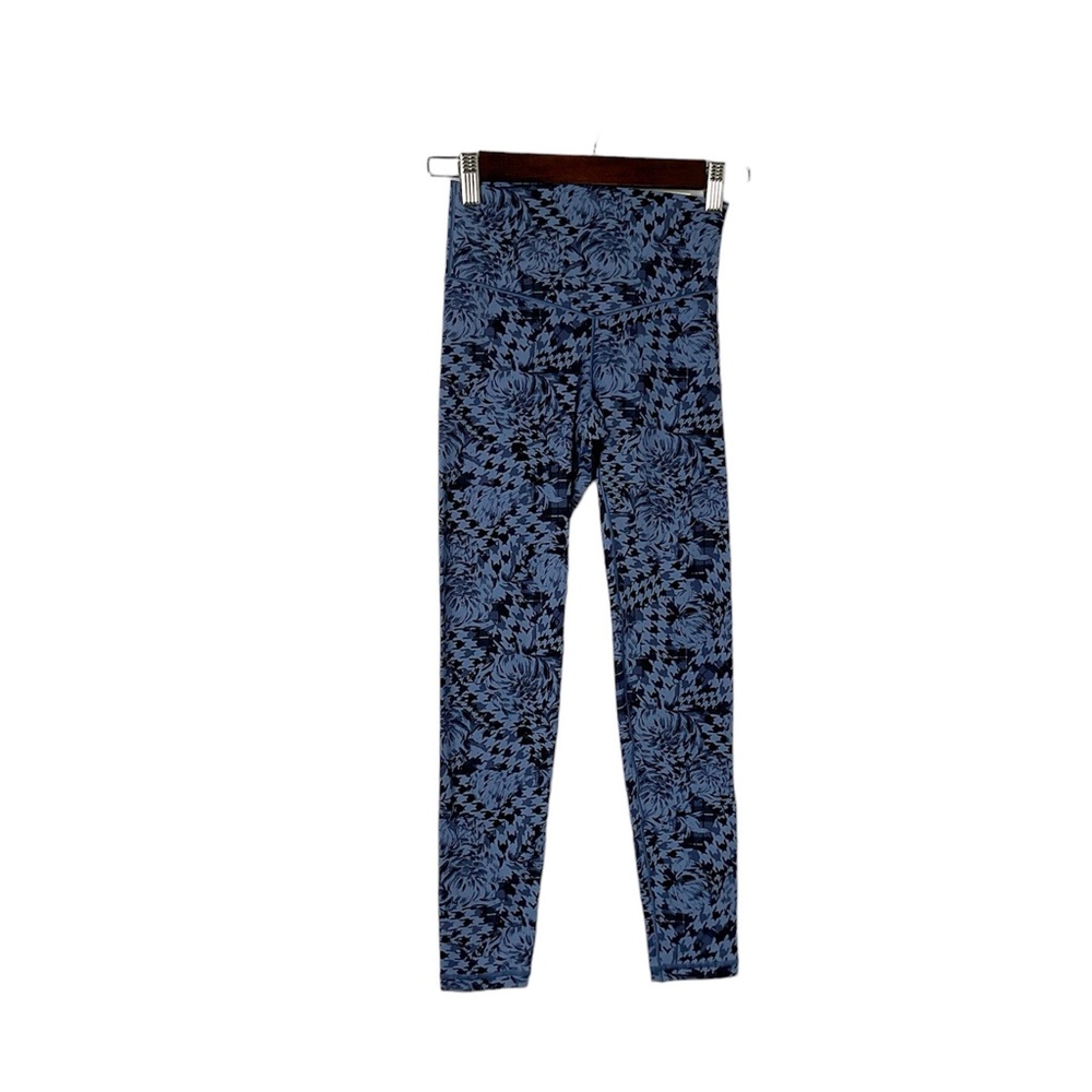 Offline by‎ aerie Hi Rise Print Leggings Blue Black Size XS New